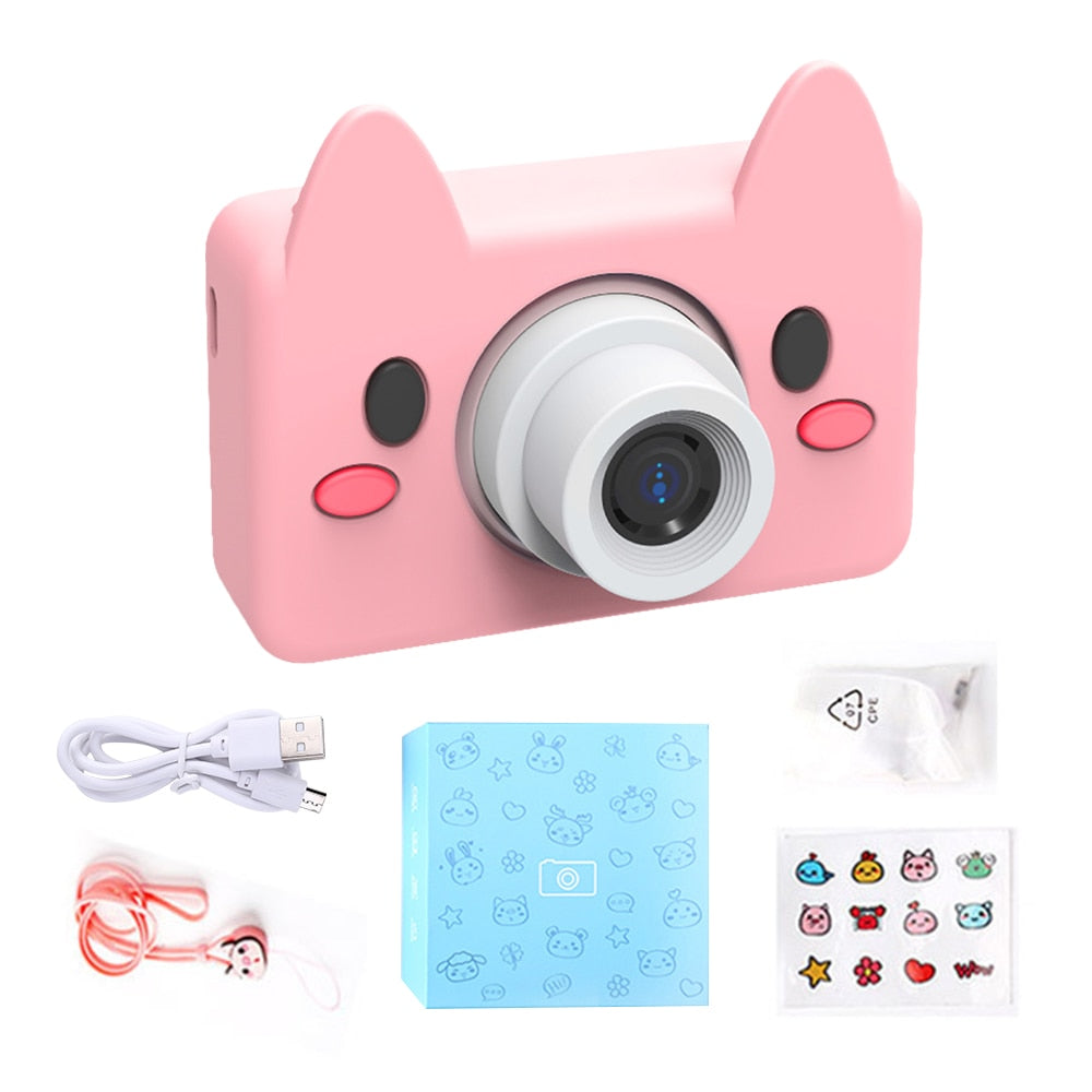 Mini Digital Camera-Multifunctional, USB Cable, 6 Animal Choices