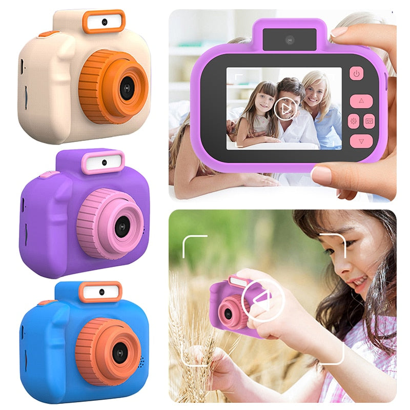 Multifunctional Micro Camera Toy Portable Toddler Camera with Lanyard Digital Video Camera USB Charging for Children Party Gifts