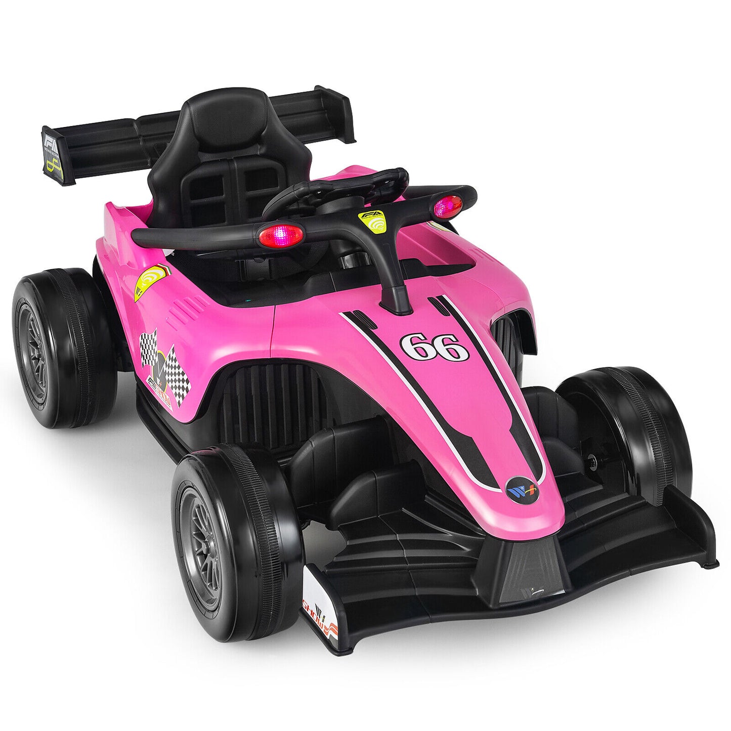 Babyjoy 12V Kids Racing Ride on Car Remote Control w/MP3 & Lights