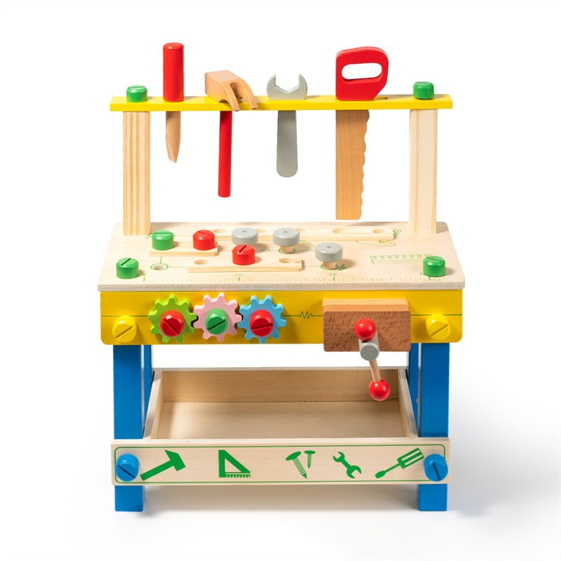 Kids Tool Workbench Set-Wooden Play 16*6.3*14in