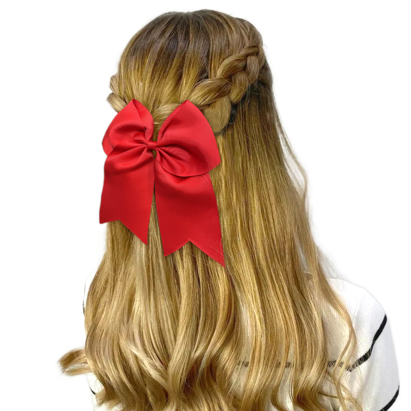 CELLOT 12pc Large Cheerleading Bow Elastic Hair Band