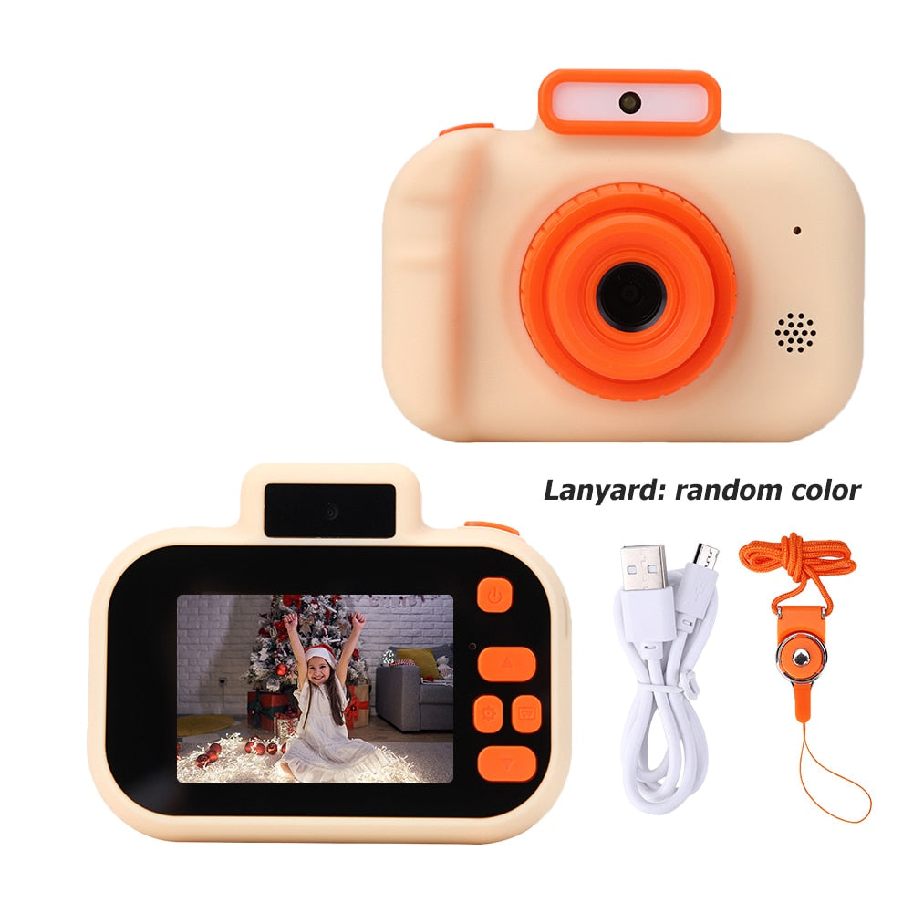 Multifunctional Micro Camera Toy Portable Toddler Camera with Lanyard Digital Video Camera USB Charging for Children Party Gifts