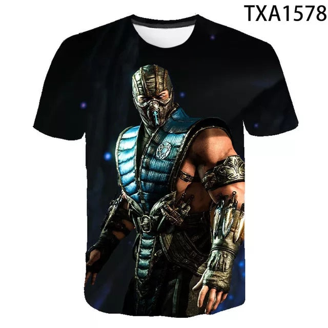 2023 NEW Kombat 3D T-Shirt Streetwear Short Sleeve-6 Prints