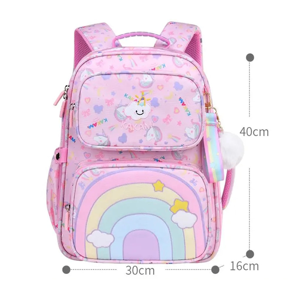 Girls Large Backpack Multi Pockets School Bag