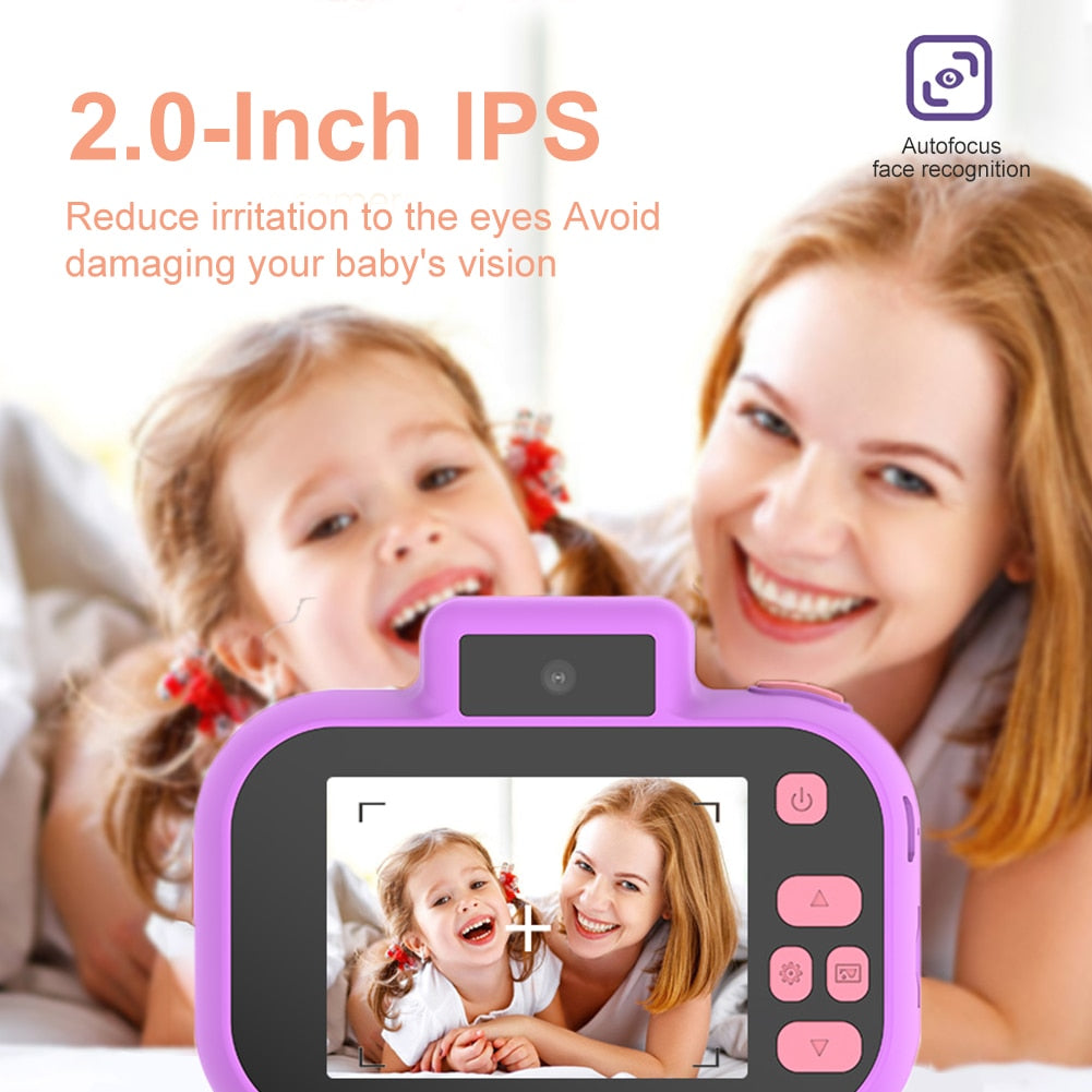 Multifunctional Micro Camera Toy Portable Toddler Camera with Lanyard Digital Video Camera USB Charging for Children Party Gifts