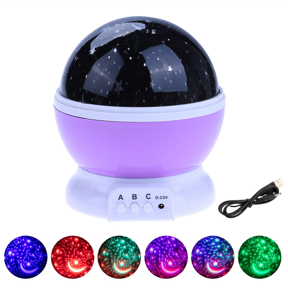 Galaxy Star Projector LED Night Light-Rotating Starry