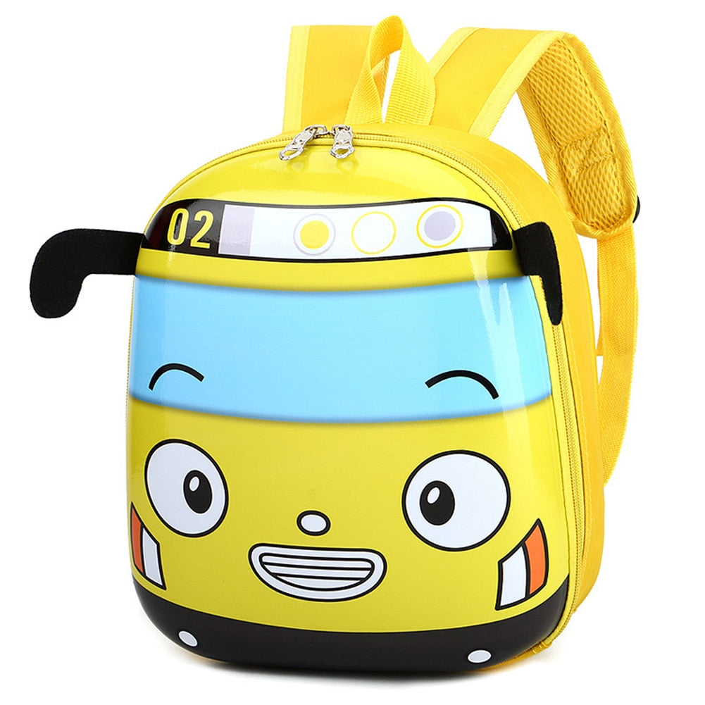 3D Cartoon Small Bus Backpack Toddler Kids