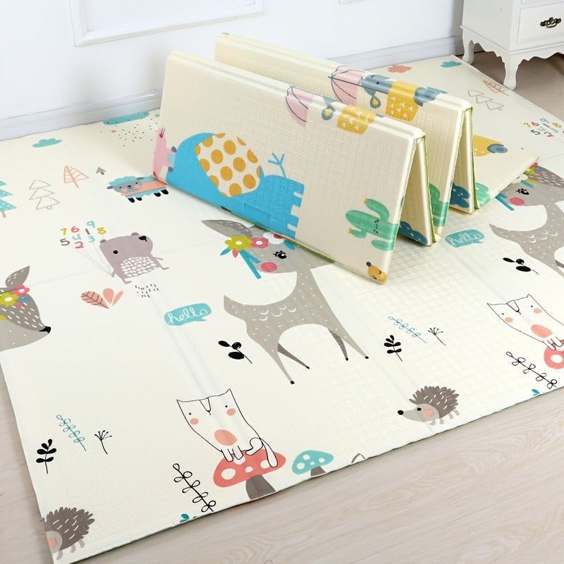 Foldable Baby XL Waterproof Cushioned Activity Playmats-Tummy Time Foam