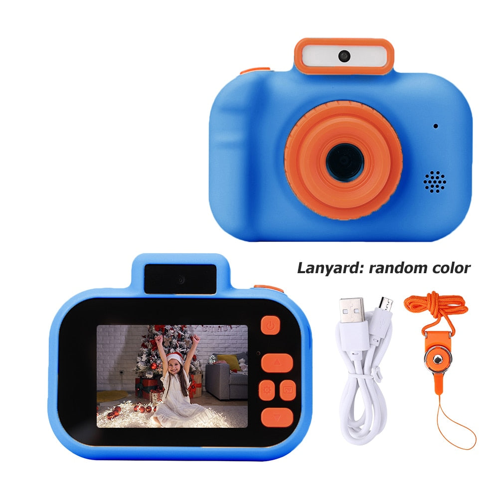 Multifunctional Micro Camera Toy Portable Toddler Camera with Lanyard Digital Video Camera USB Charging for Children Party Gifts