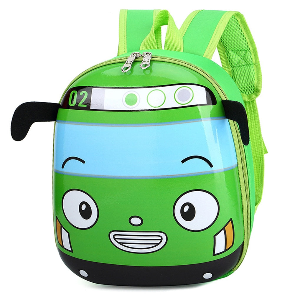 3D Cartoon Small Bus Backpack Toddler Kids