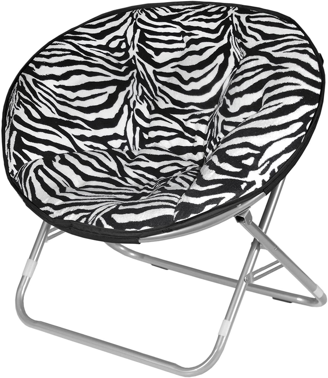 Mainstays Faux Fur Saucer™ Chair-Foldable steel Frame