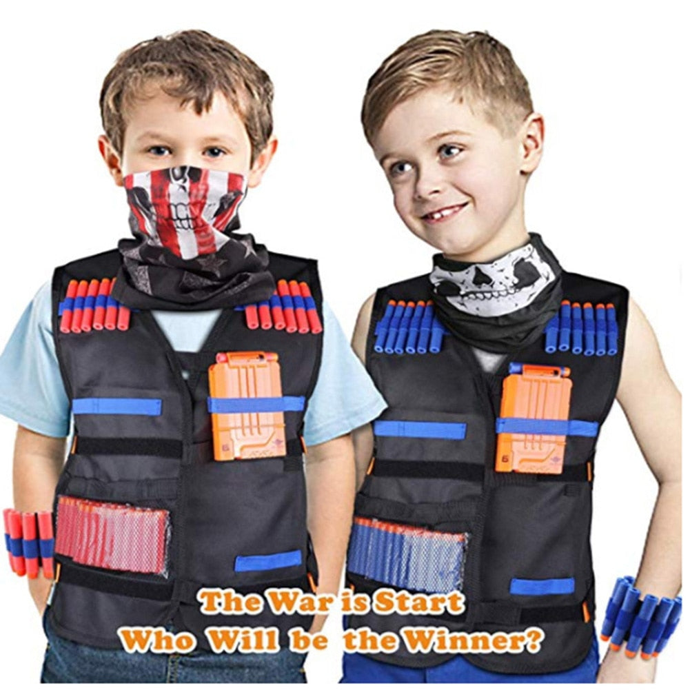 Kids 2 Vest Kit Sets for Nerf N-Strike Elite-Protective Equipment