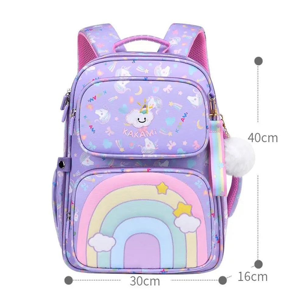 Girls Large Backpack Multi Pockets School Bag