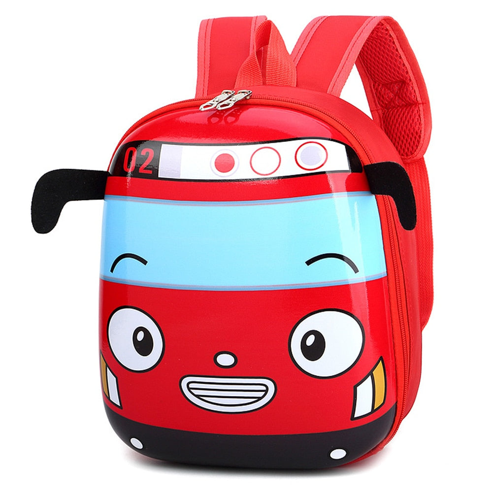 3D Cartoon Small Bus Backpack Toddler Kids