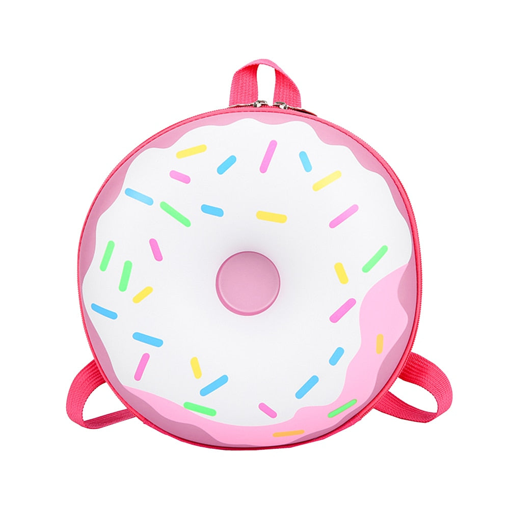 Kids Cartoon Backpack 3D  Anti-loss Traction Rope