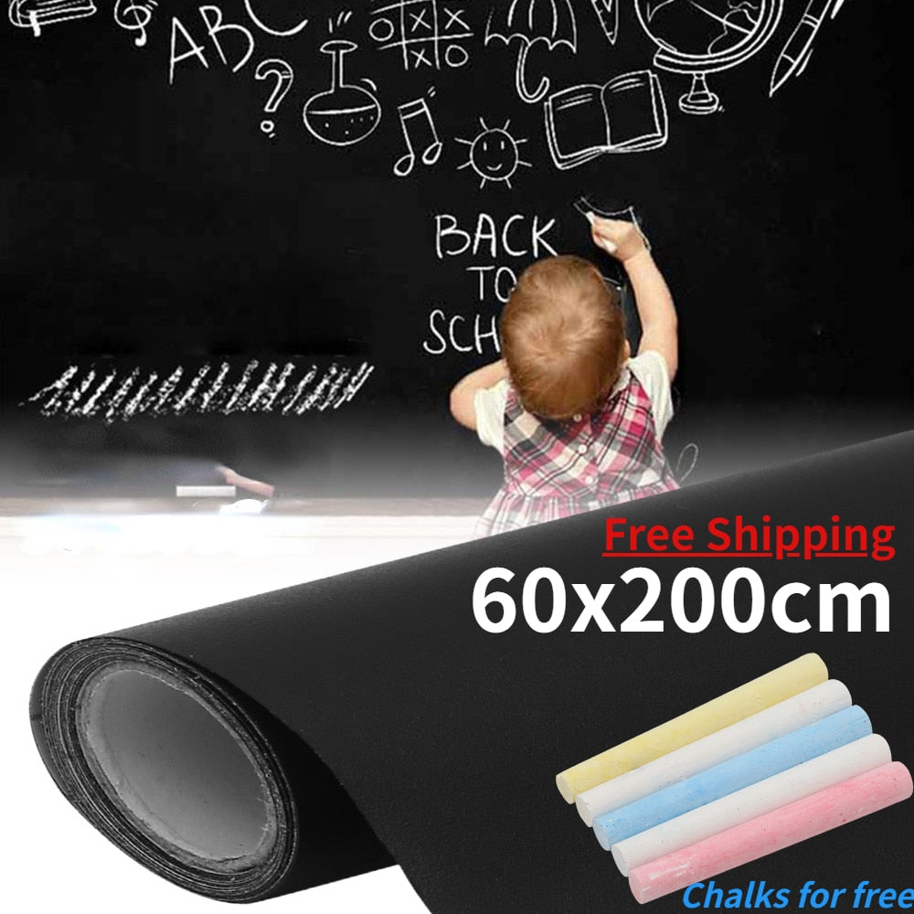 Chalkboard Wall Sticker-Self-Adhesive-Removable-Waterproof Chalkboard Paper