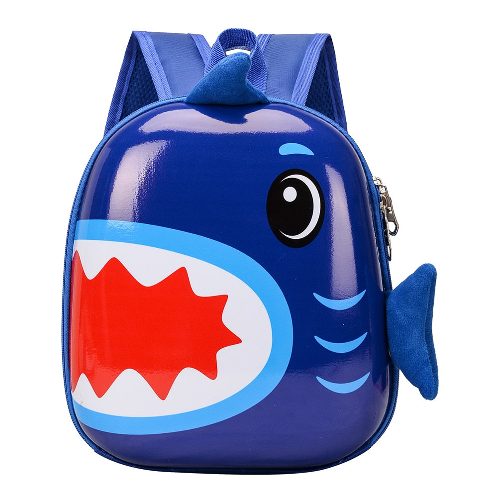 Kids Cartoon Backpack 3D  Anti-loss Traction Rope