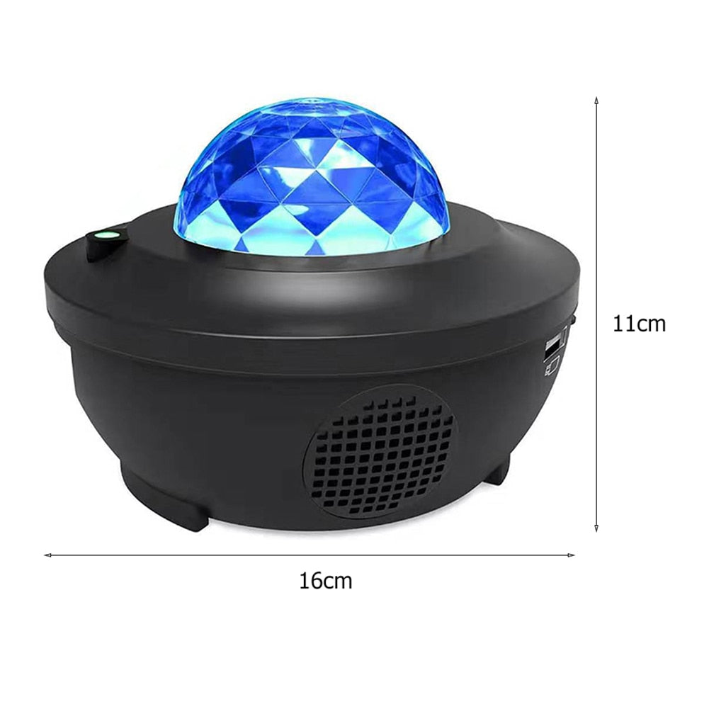 LED Star Galaxy Projector Starry Sky Night Light Bluetooth-Speaker