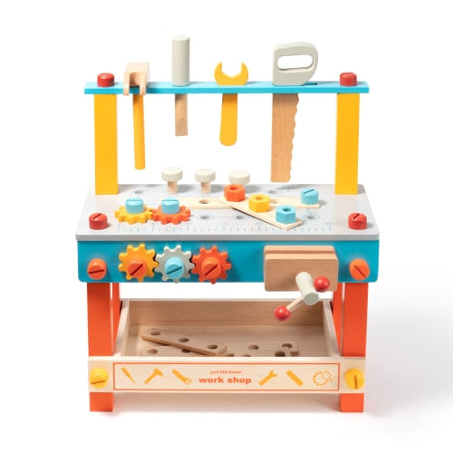 Kids Tool Workbench Set-Wooden Play 16*6.3*14in