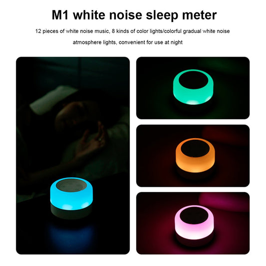 Noise Sound Machines w/ Night Light -Sleep Relaxation for all ages, Portable Touch Adjustable USB Rechargeable for Home Travel