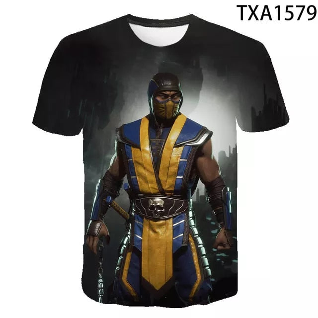 2023 NEW Kombat 3D T-Shirt Streetwear Short Sleeve-6 Prints