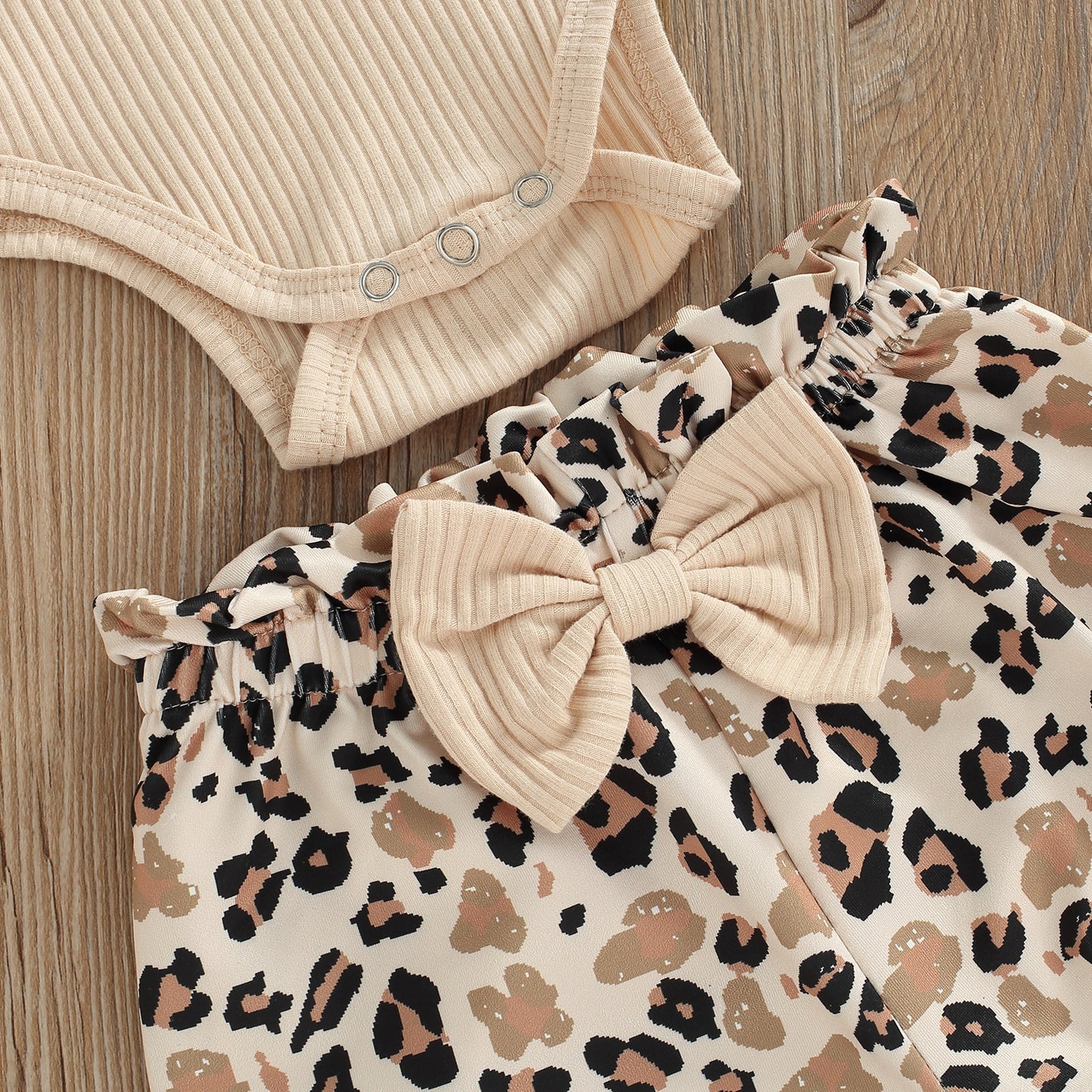 0-18M Summer Short Set with Bow Headband