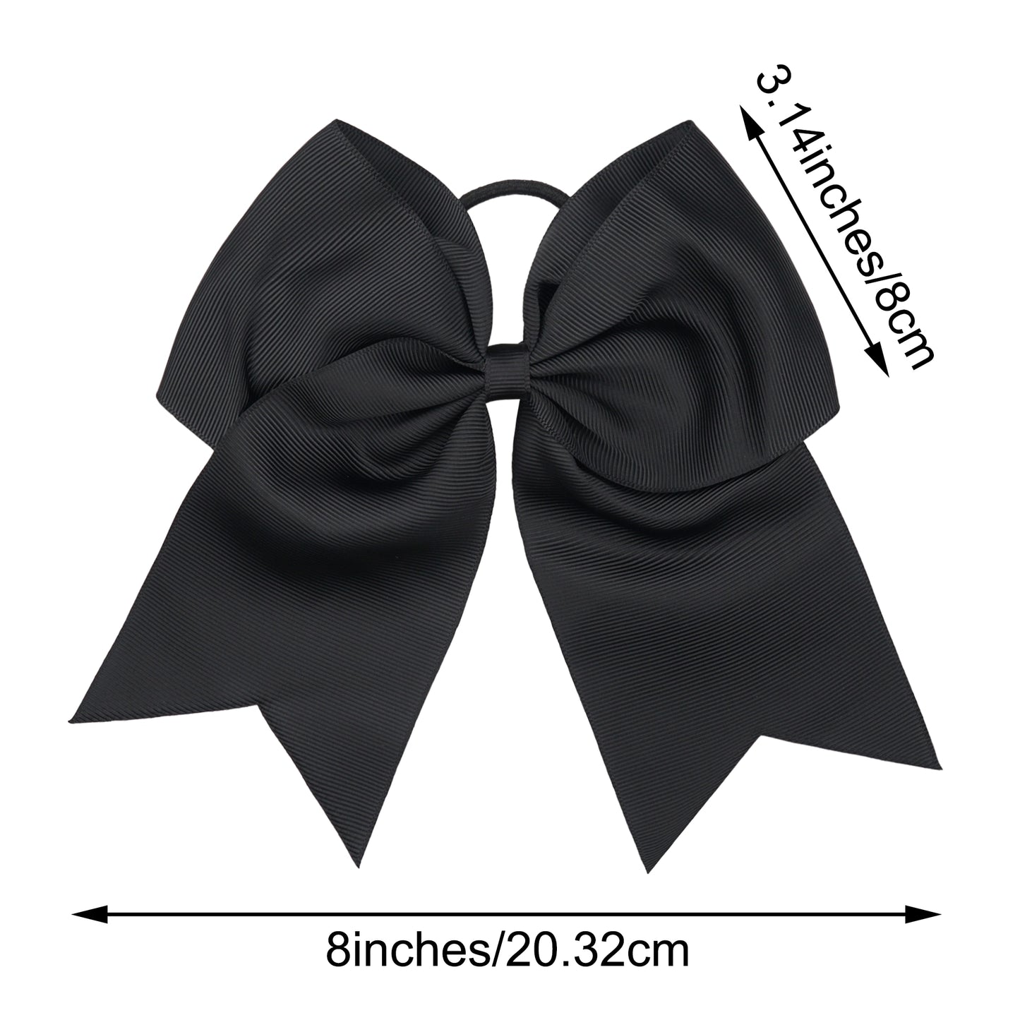 CELLOT 12pc Large Cheerleading Bow Elastic Hair Band