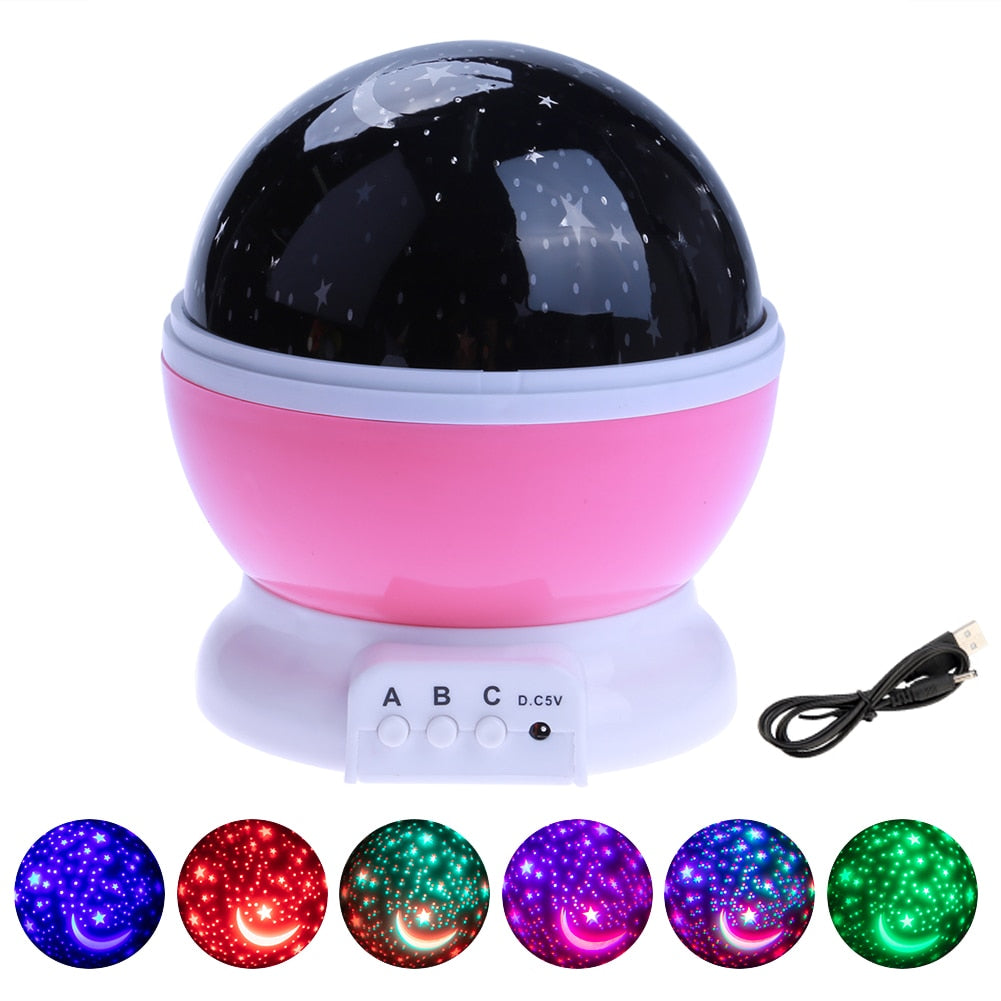 Galaxy Star Projector LED Night Light-Rotating Starry