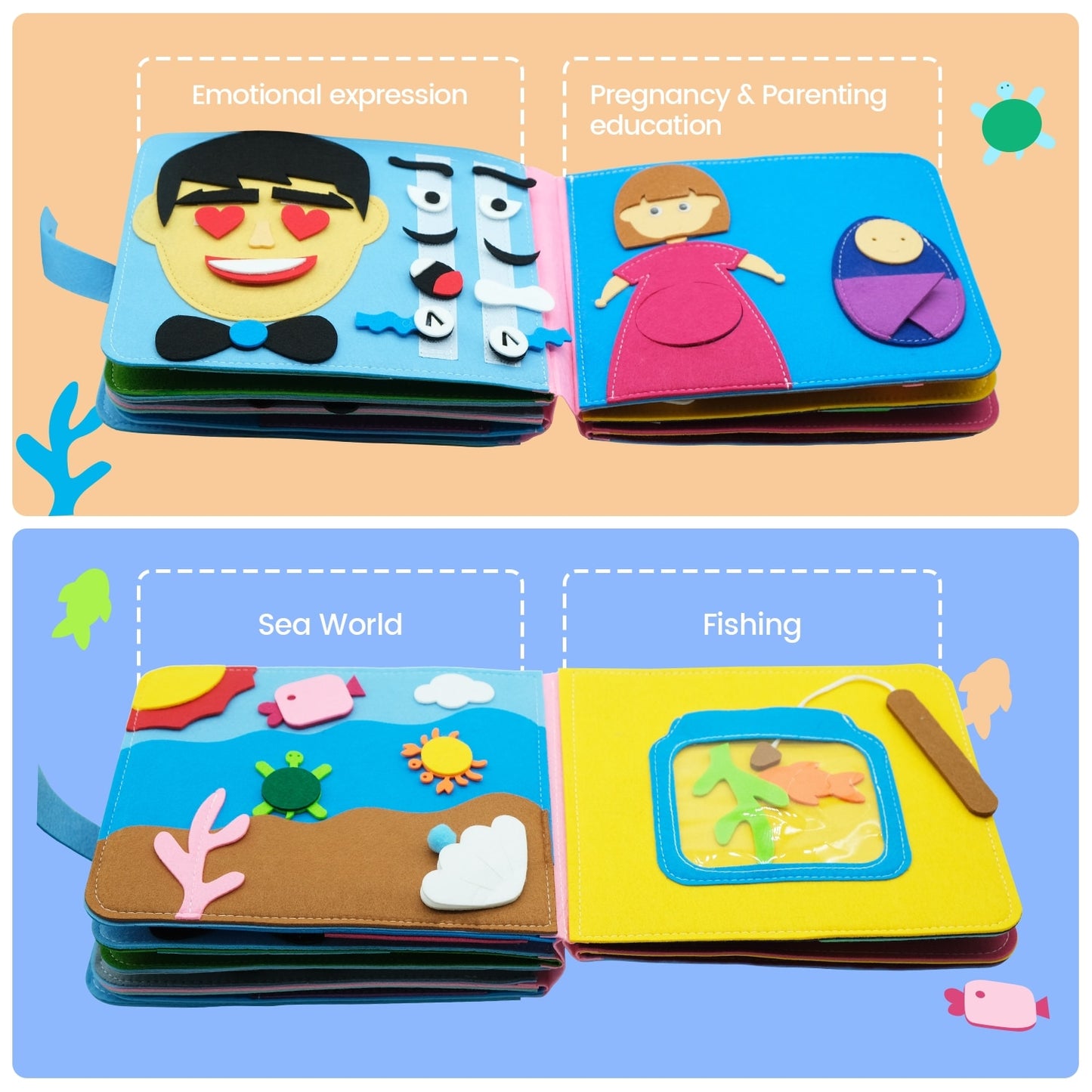 Baby-Toddler Cloth Books- Basic Early Learning